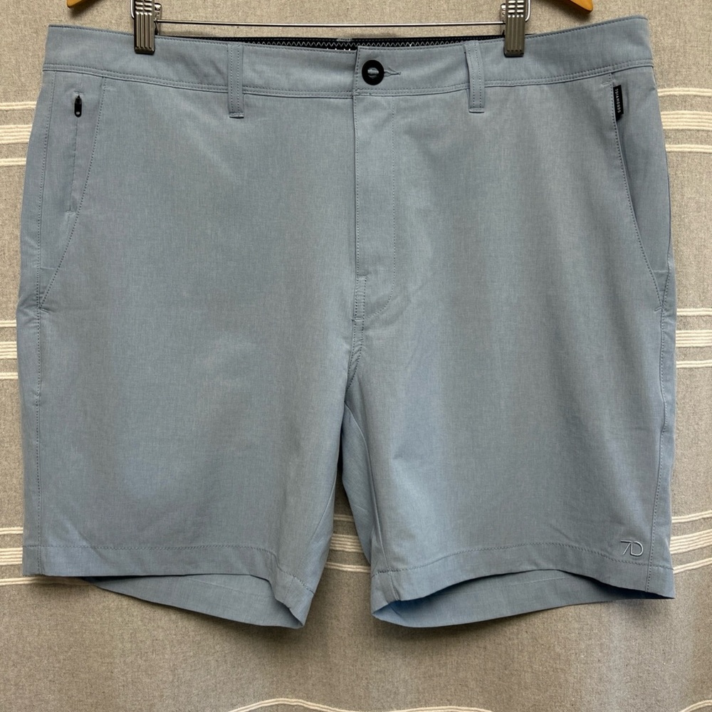 7 Diamonds Aeroplane Performance Sky Blue Hybrid Shorts